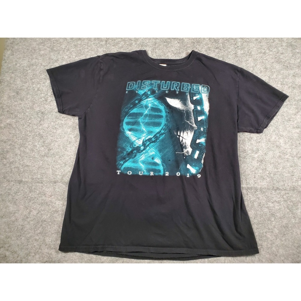 Disturbed Evolution Tour 2019 Concert T-Shirt‎ Men's size 2XL 100% cotton